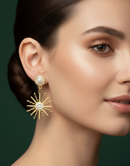 Antique Design Drop Earrings