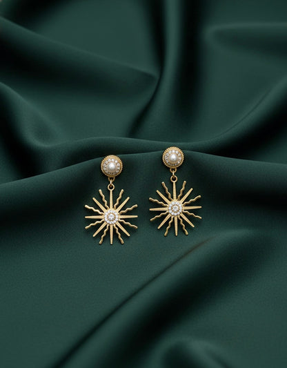 Antique Design Drop Earrings