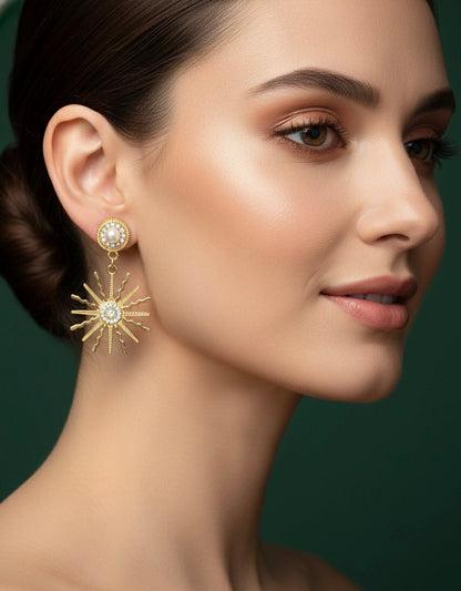 Antique Design Drop Earrings