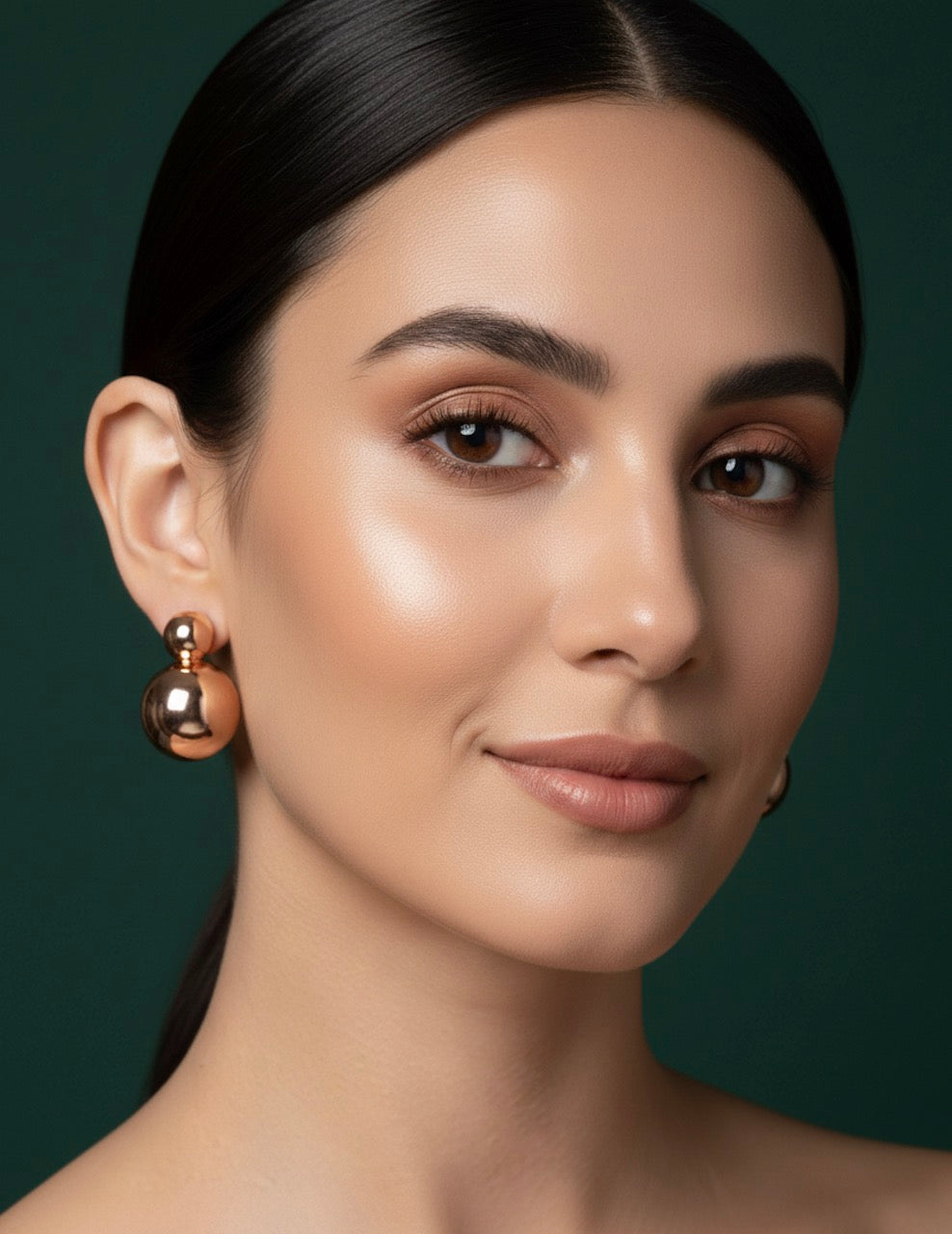 Rose Gold Korean Earrings