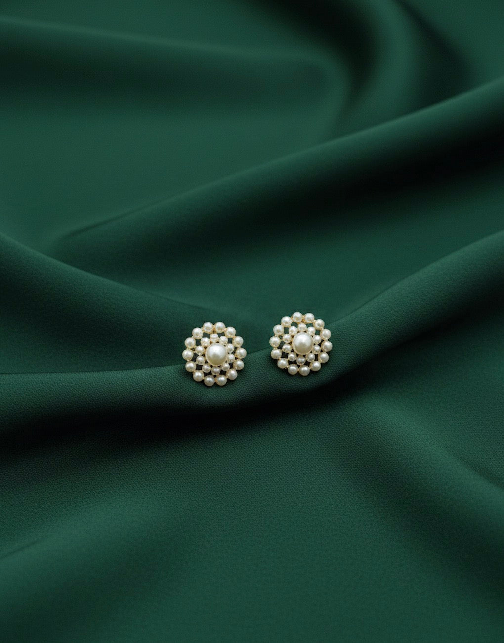 Beautiful Pearl Beaded Studs