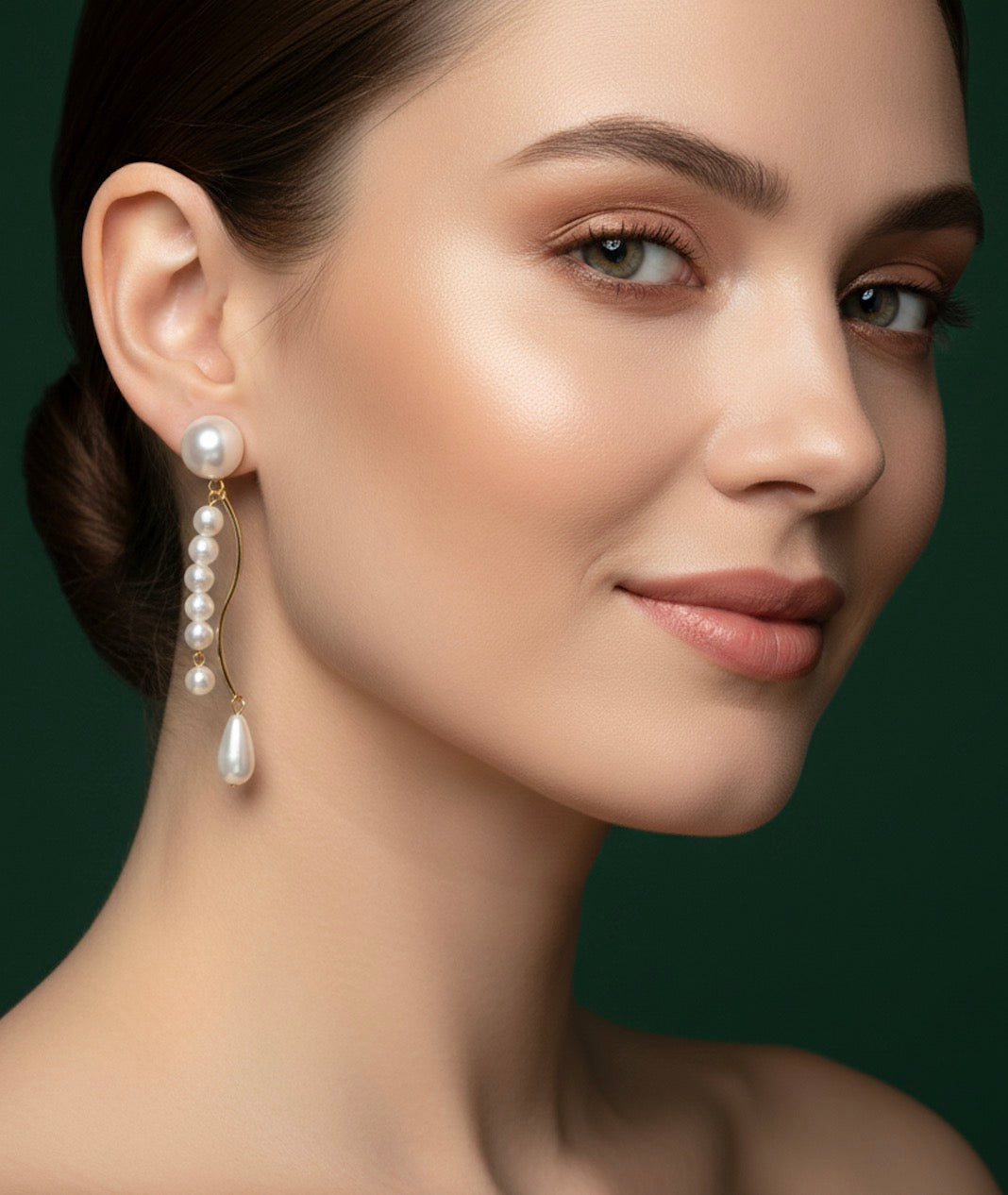 Beautiful Pearls Drop Earrings