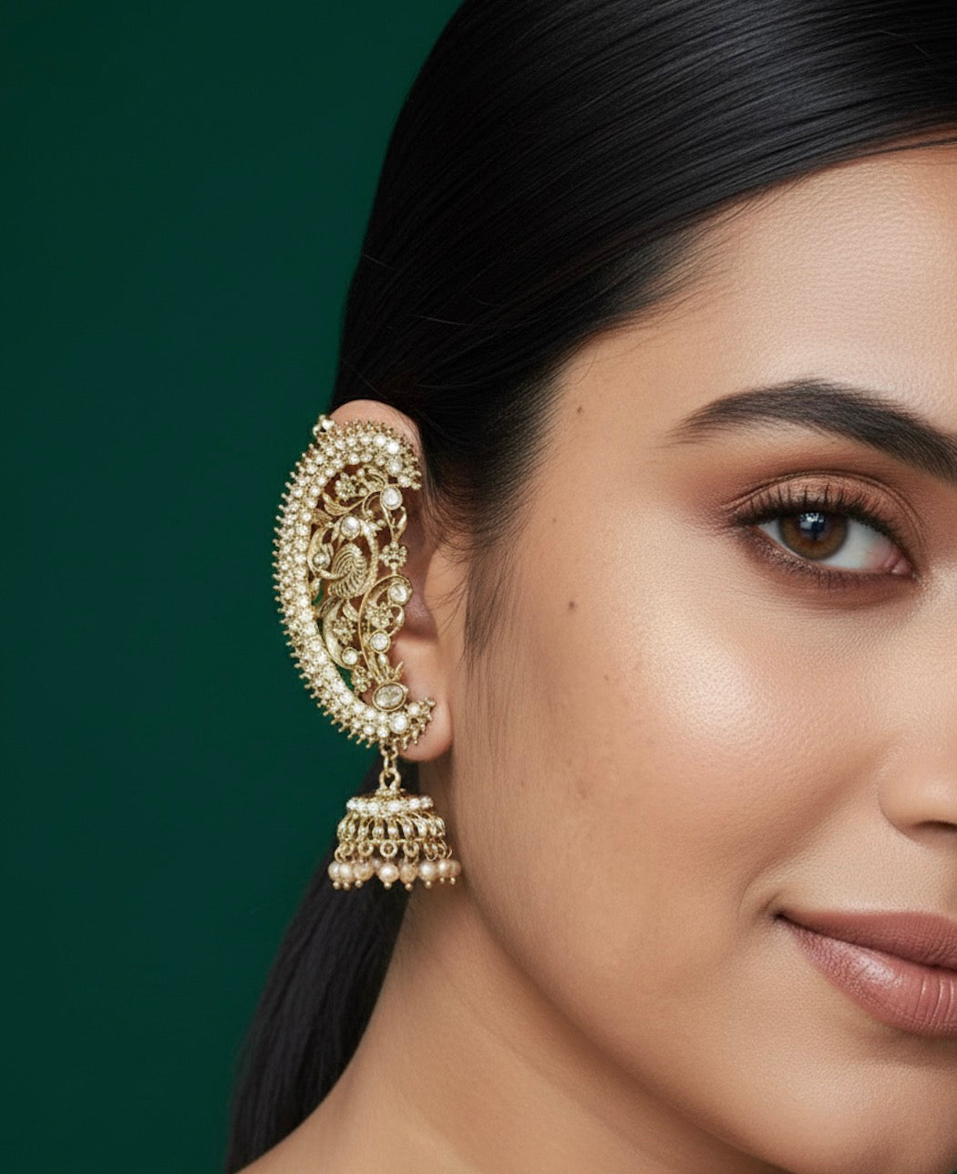 Gold plated Ethnic Look Ear Cuff Jhumki