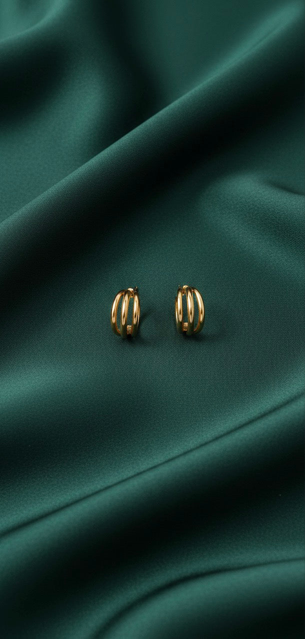 Gold Plated Mini Hoops