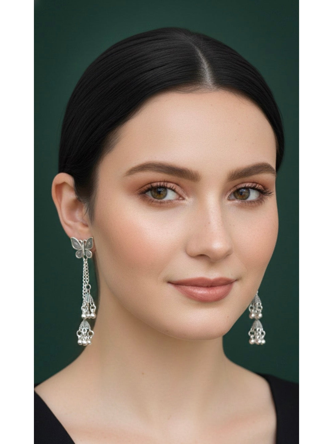 Oxidized Beautiful Butterfly with Tassels