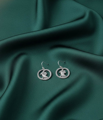 Silver Plated Parrot Design Earrings