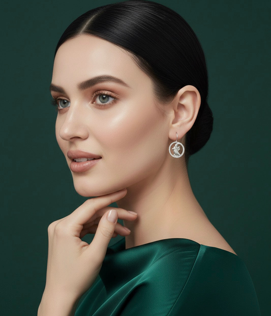 Silver Plated Parrot Design Earrings