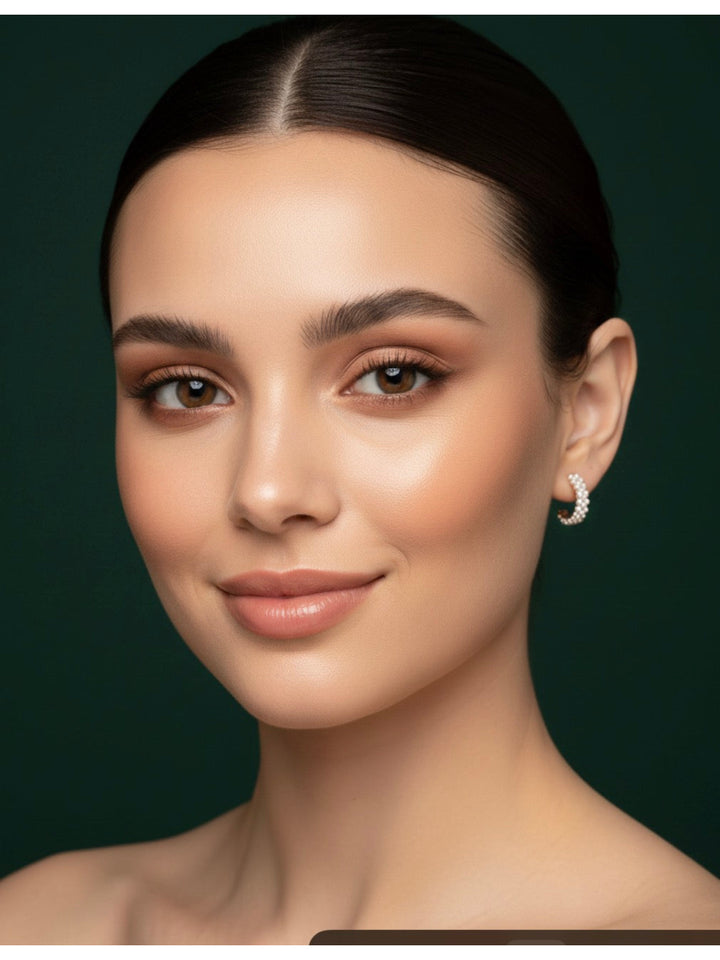 Fancy Diamond Mini Hoops