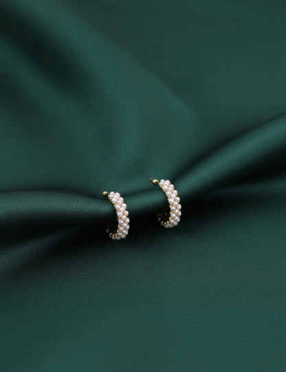 Fancy Diamond Mini Hoops