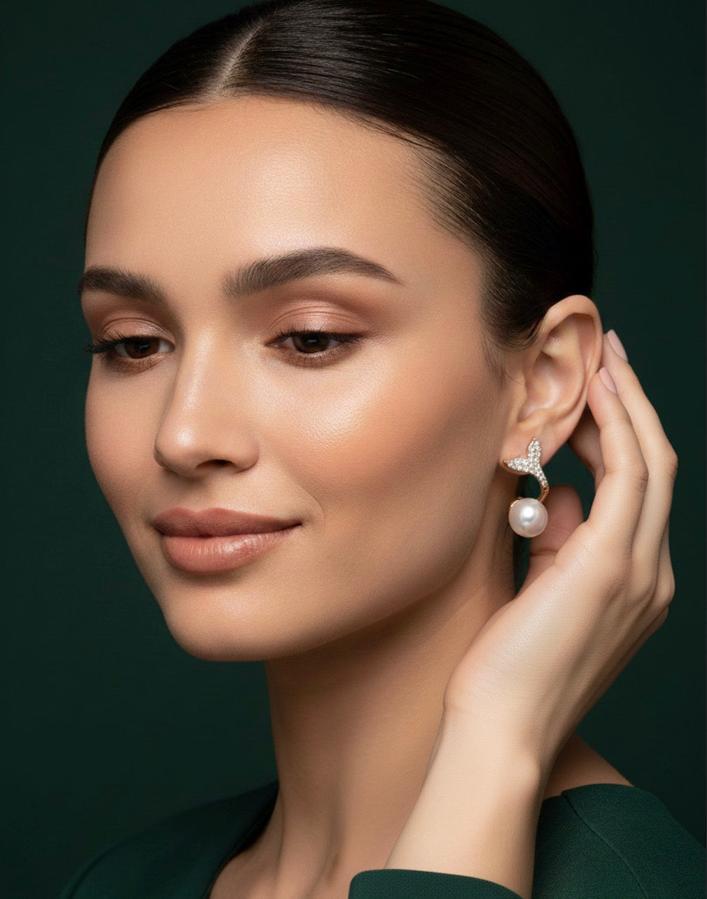 Fancy Pearl &amp; Diamond Earrings