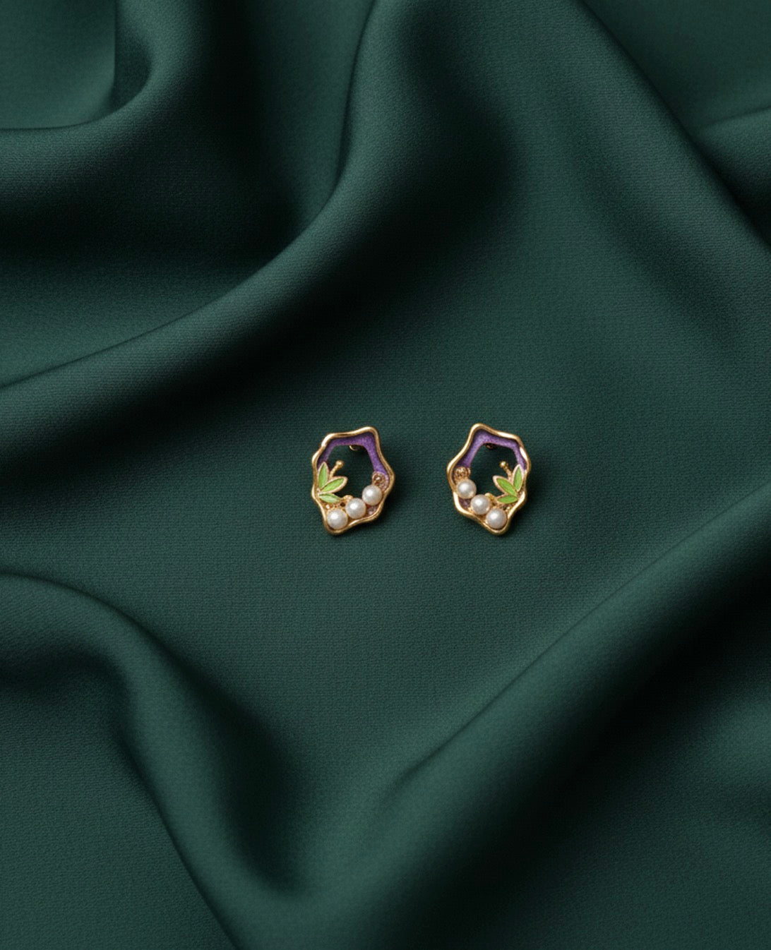 Fancy Golden Stylish Studs