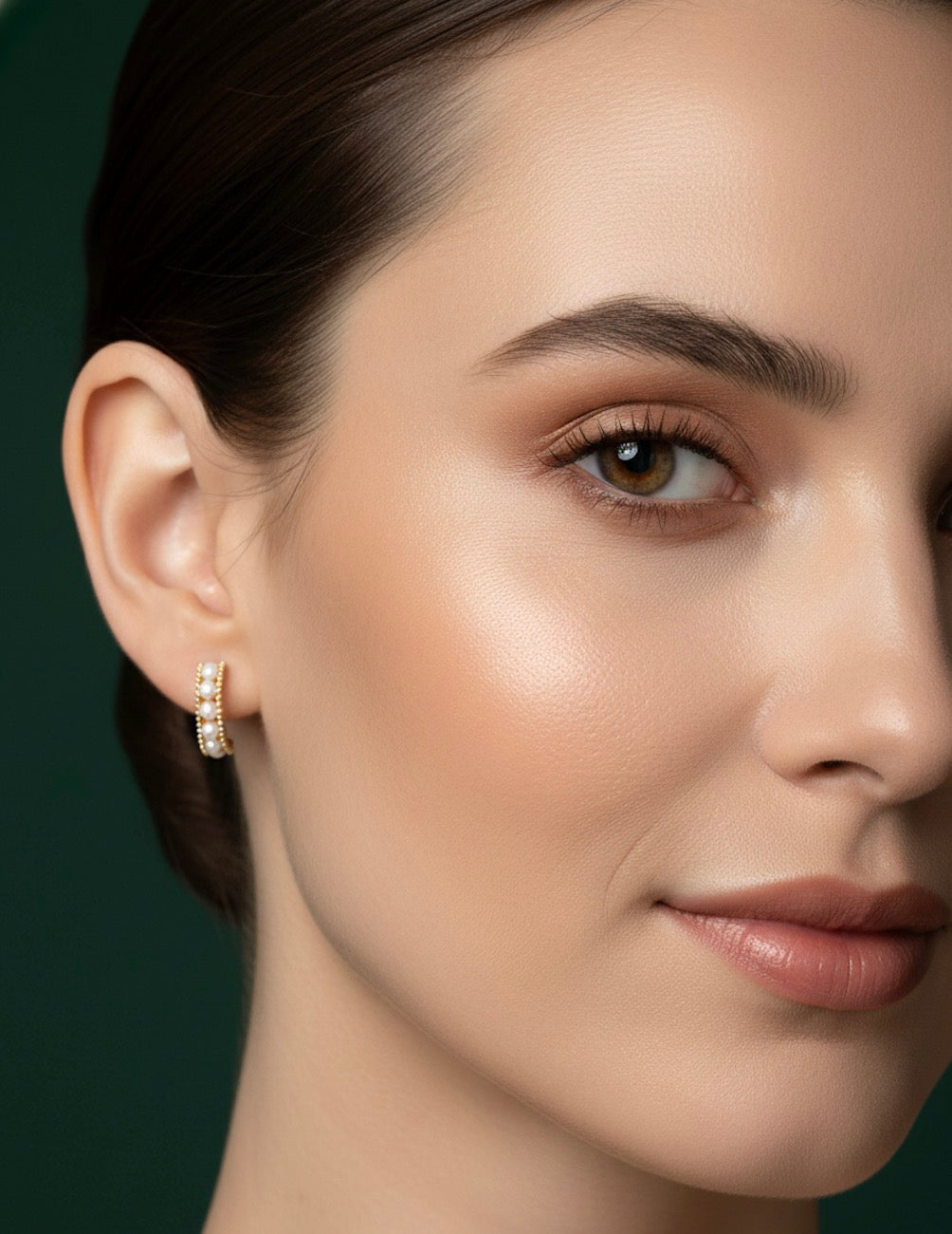 Women Gold Plated Small Hoops