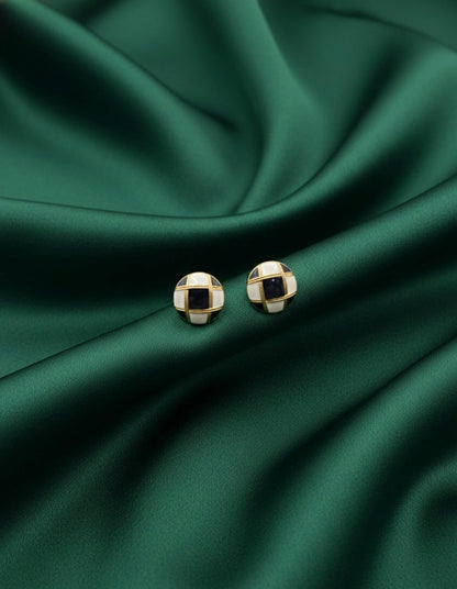 Gold & Black Studs