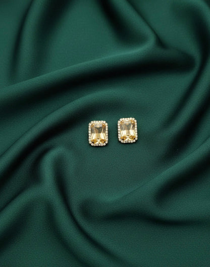 Square Fancy Stone Studs