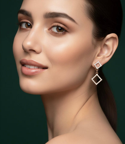 Trendy Rose gold Earrings