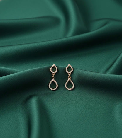 Trendy Rose gold Earrings