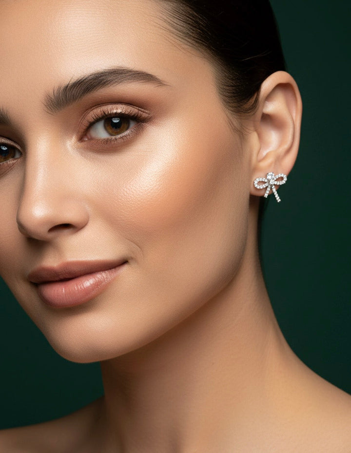 Pearl &amp; Bow Mini Studs combo