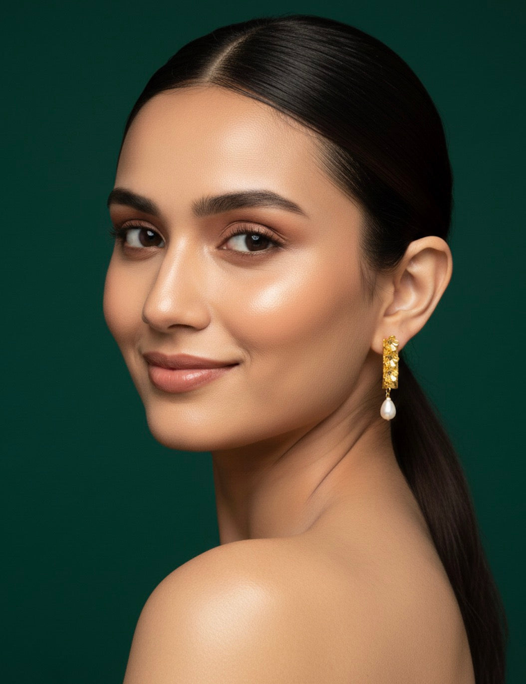 Golden Drop Earrings