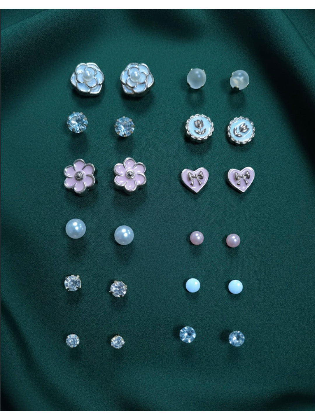 Multiple Design Combo Pack Of 12 Mini Studs