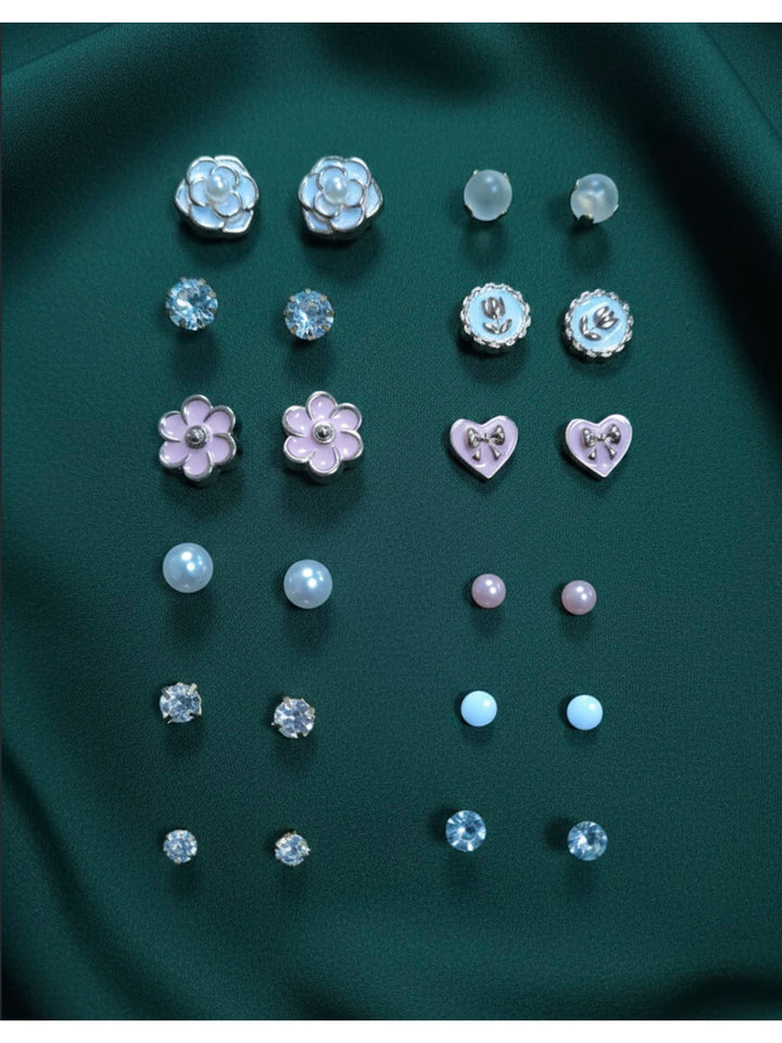 Multiple Design Combo Pack Of 12 Mini Studs