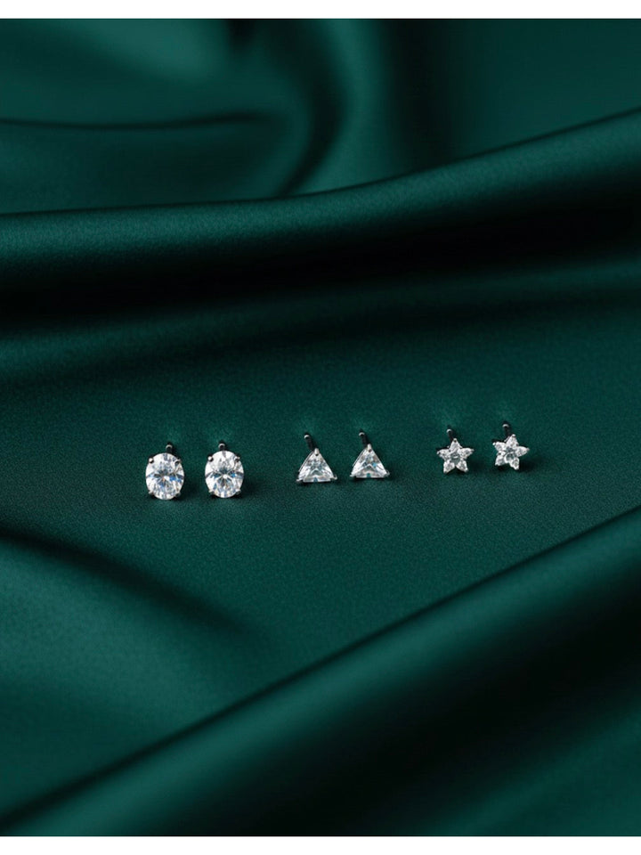 Pack of 3 Mini Doamond Studs