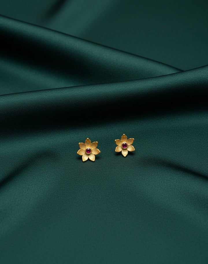 Golden Mini Flower Studs