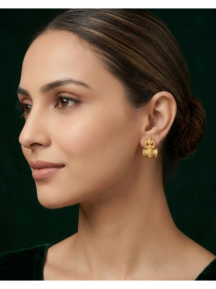Gold Plated Treditional Fancy Earrings