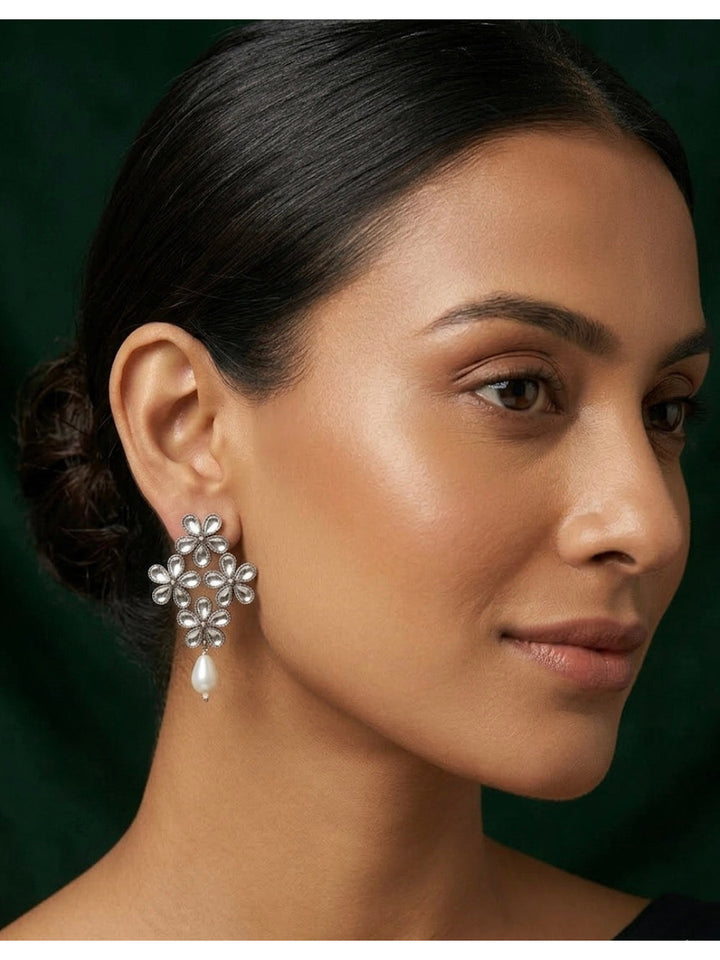 Silver Plated Drop Earrings