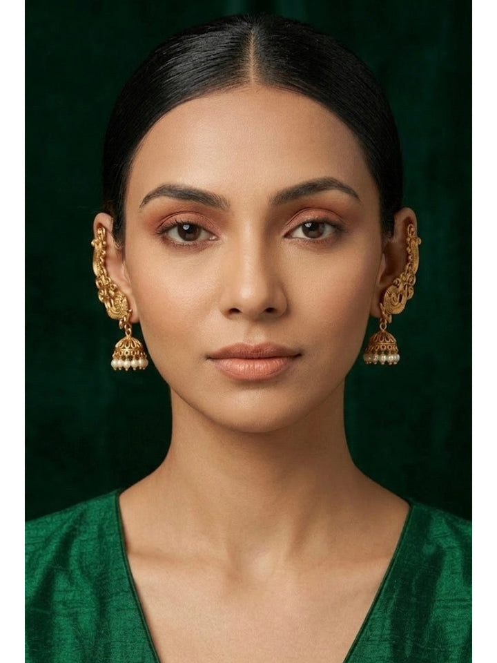 Gold Plated South Indian Style Ear Cuff