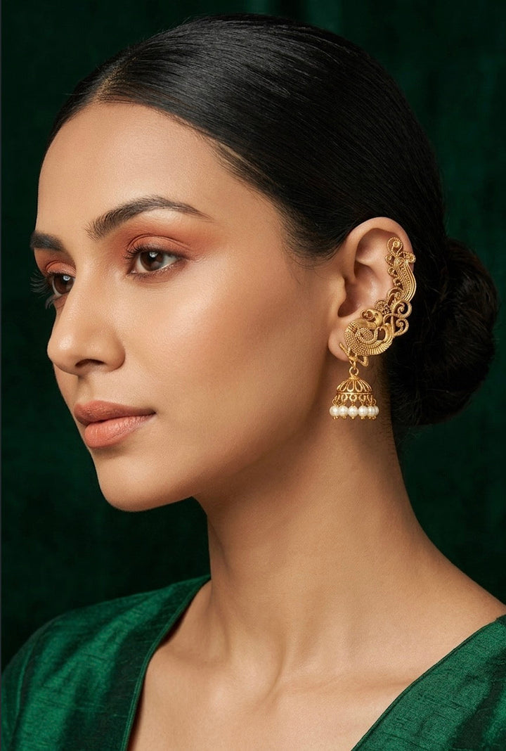 Gold Plated South Indian Style Ear Cuff