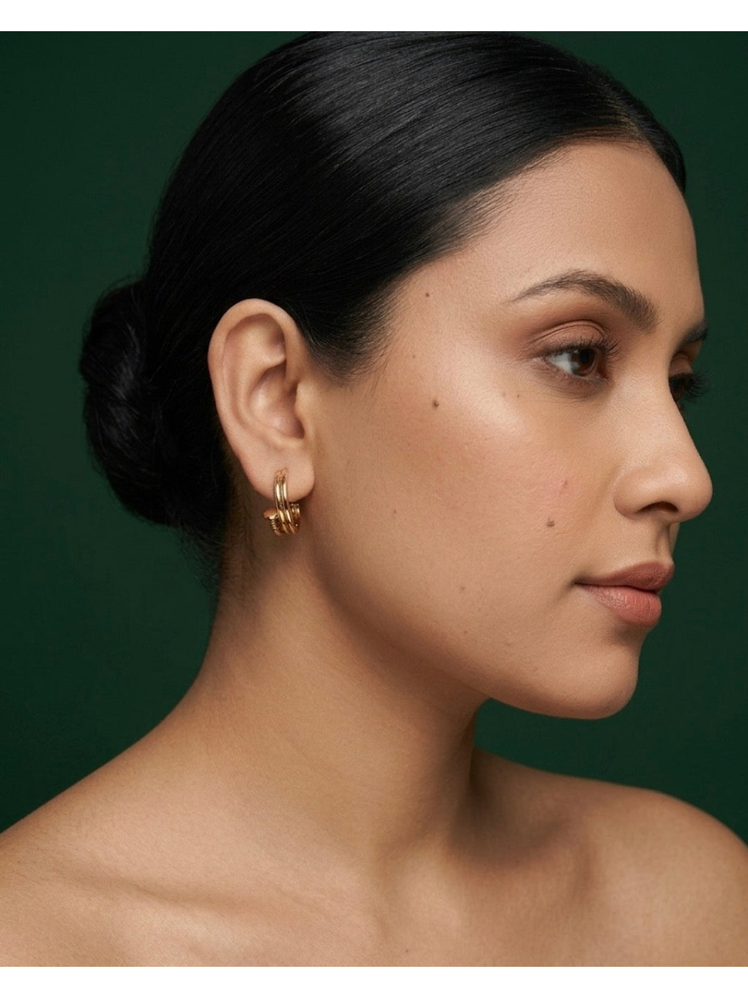 Gold Plated Koren Style Mini Hoops