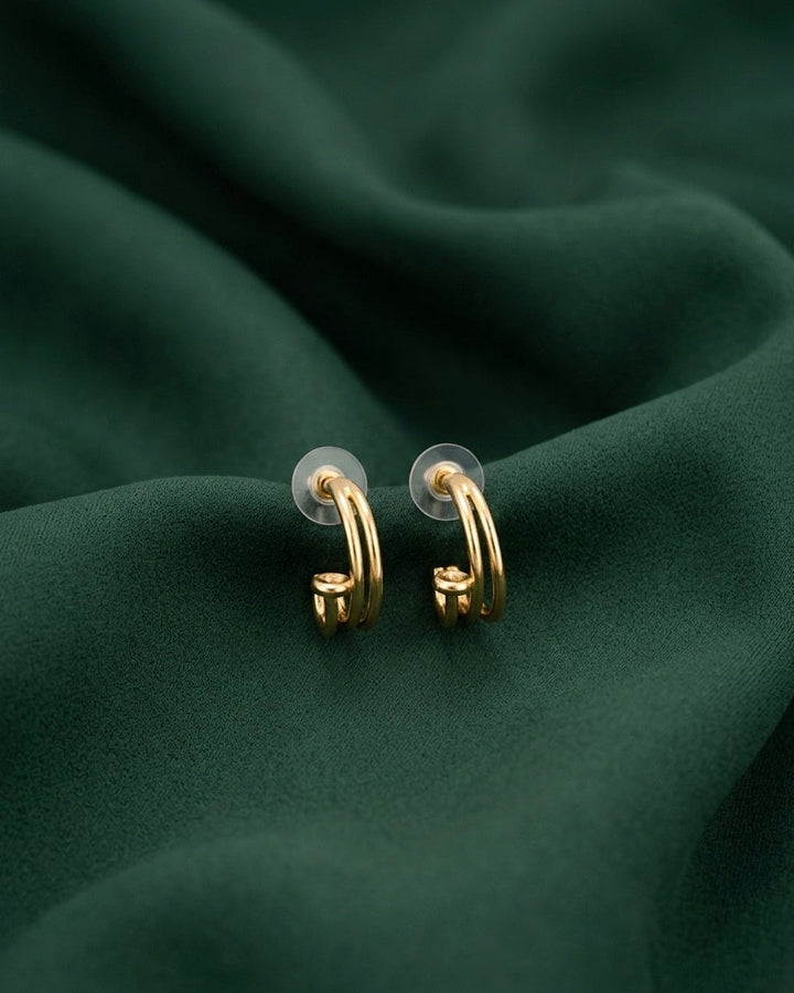 Gold Plated Koren Style Mini Hoops