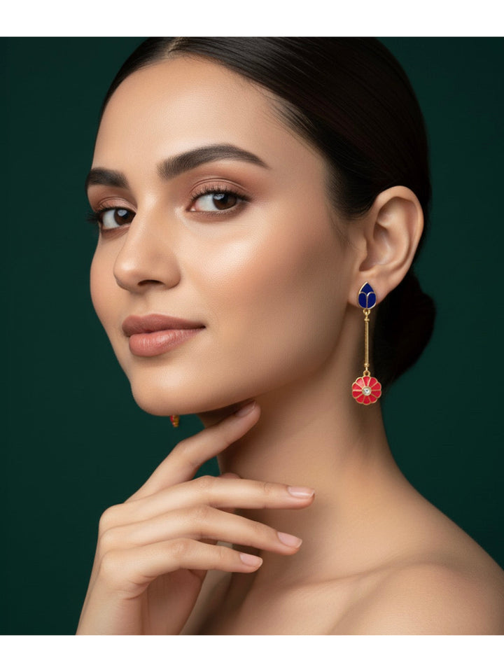 Gold Plated Tessals Earrings
