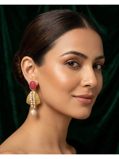 Gold Plated Fancy Earrings