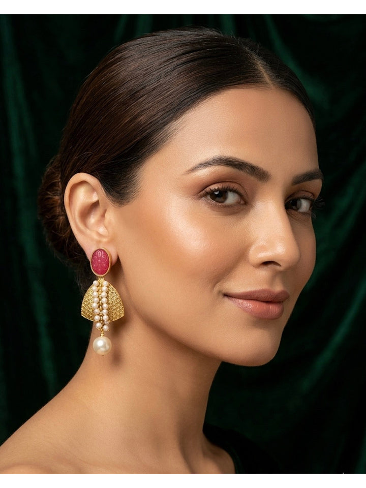 Gold Plated Fancy Earrings