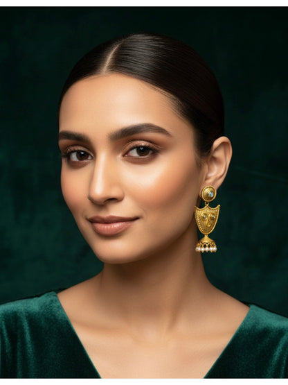 Gold Plated Treditional Fancy Earrings