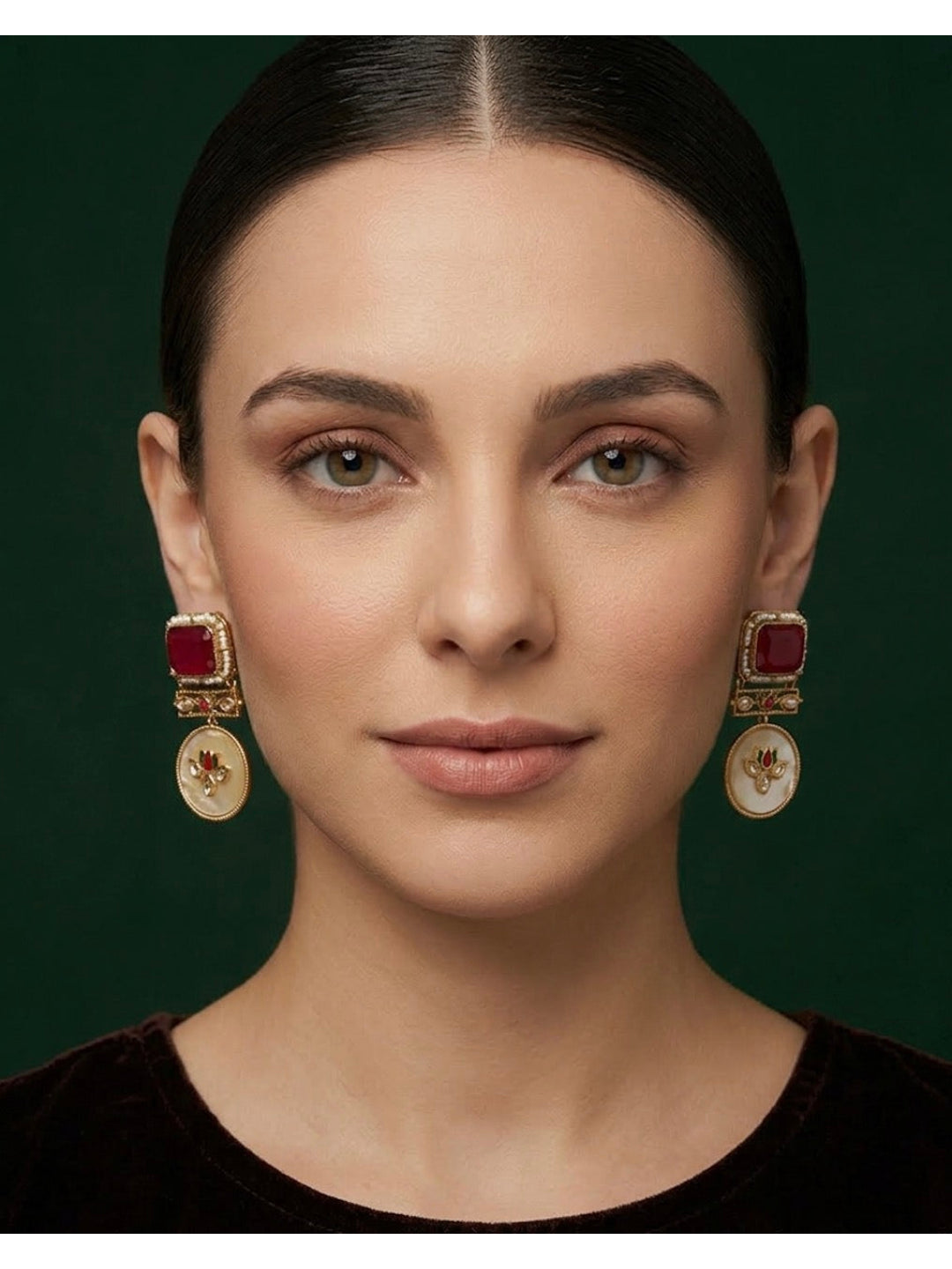 Gold Plated Treditional Fancy Earrings