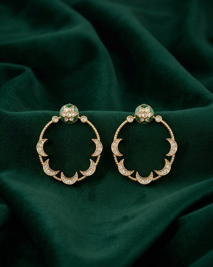 Beautiful Meenakari Chandbali Earrings