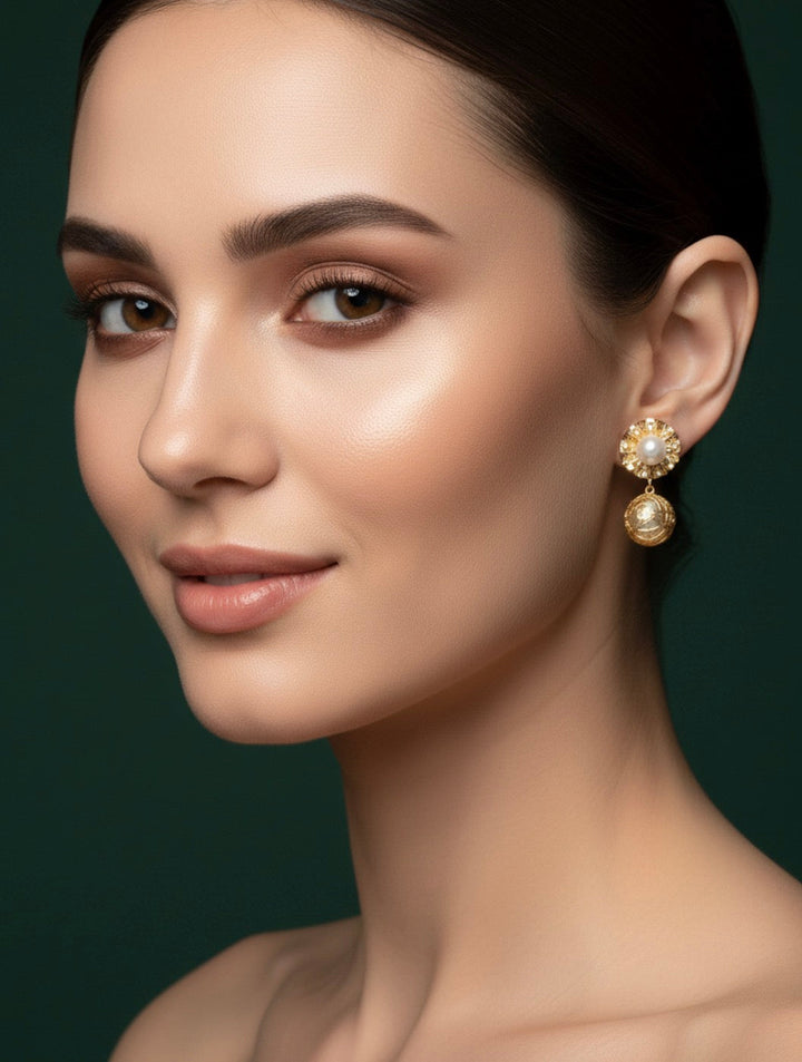 Gold Plated Fancy Earrings