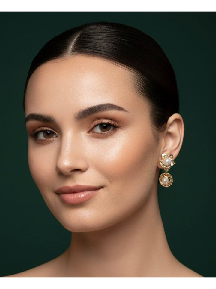 Gold Plated Fancy Earrings