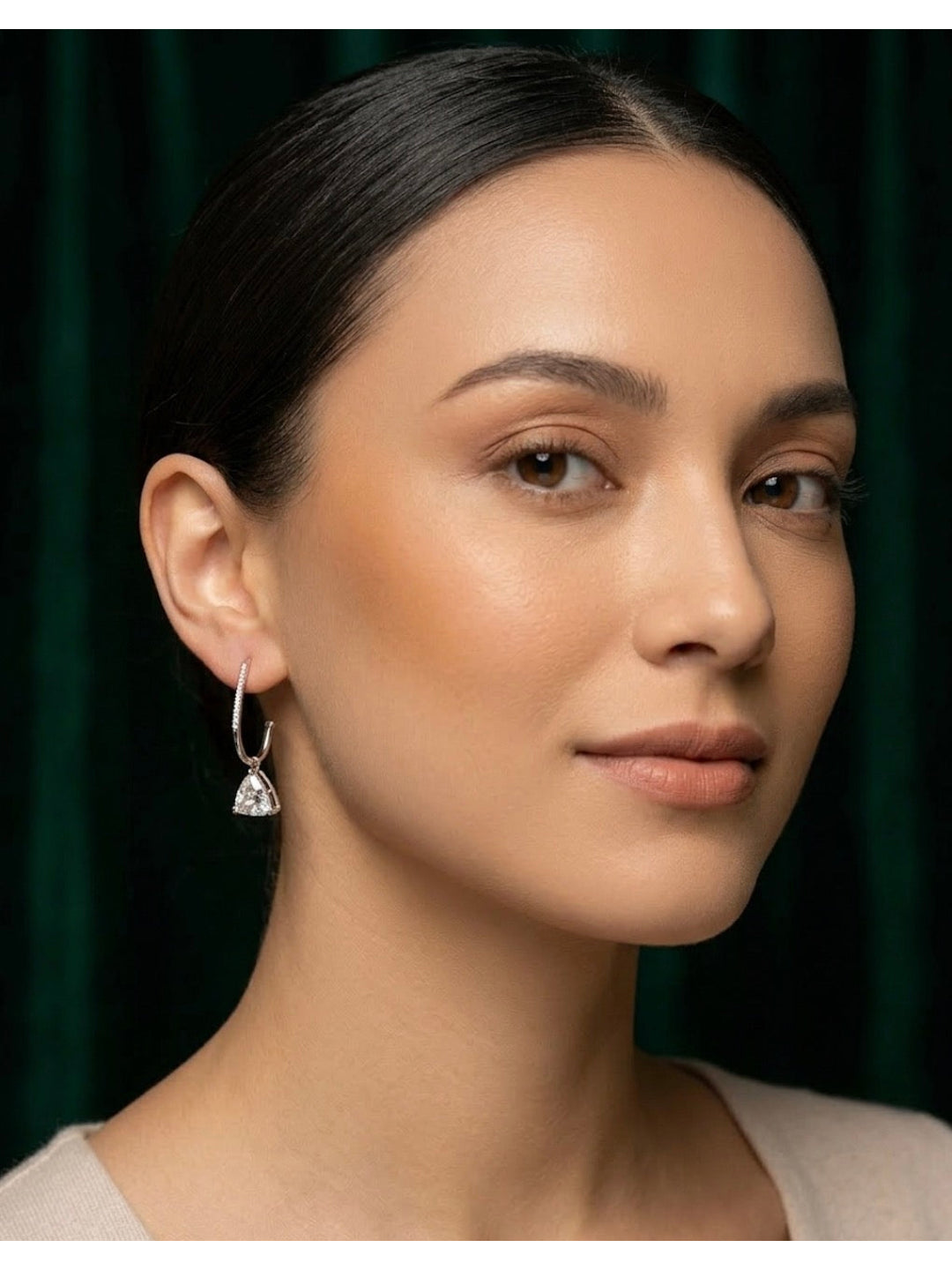 Silver Plated Fancy Hoops