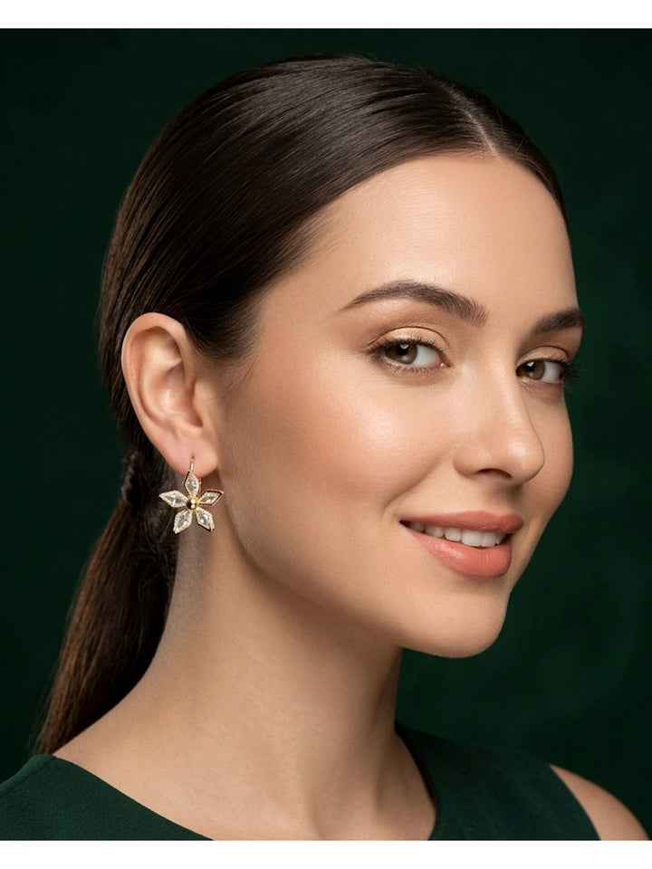 Artificial Beaded Mini Stars Hoops