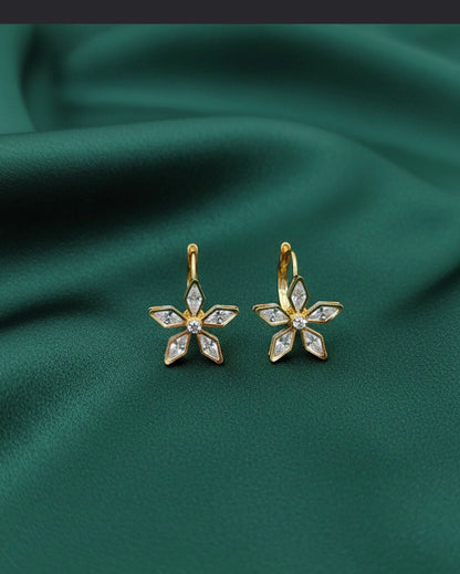 Artificial Beaded Mini Stars Hoops