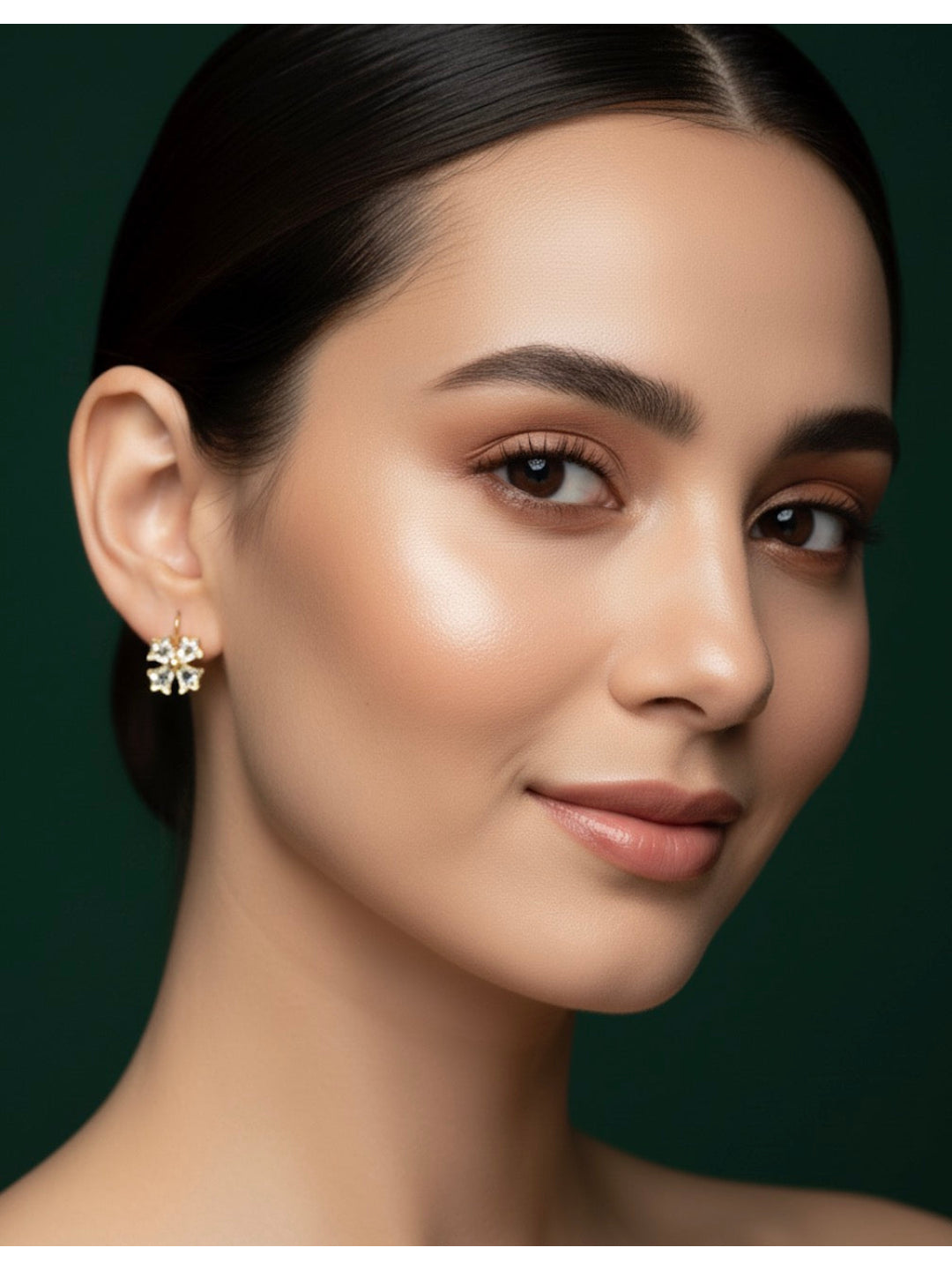 Fancy Beaded Mini Flower Studs