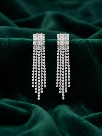 Silver Plated Fancy Diamond Tassels