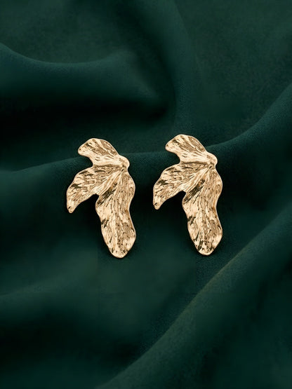 Gold Plated Contemporery Earrings