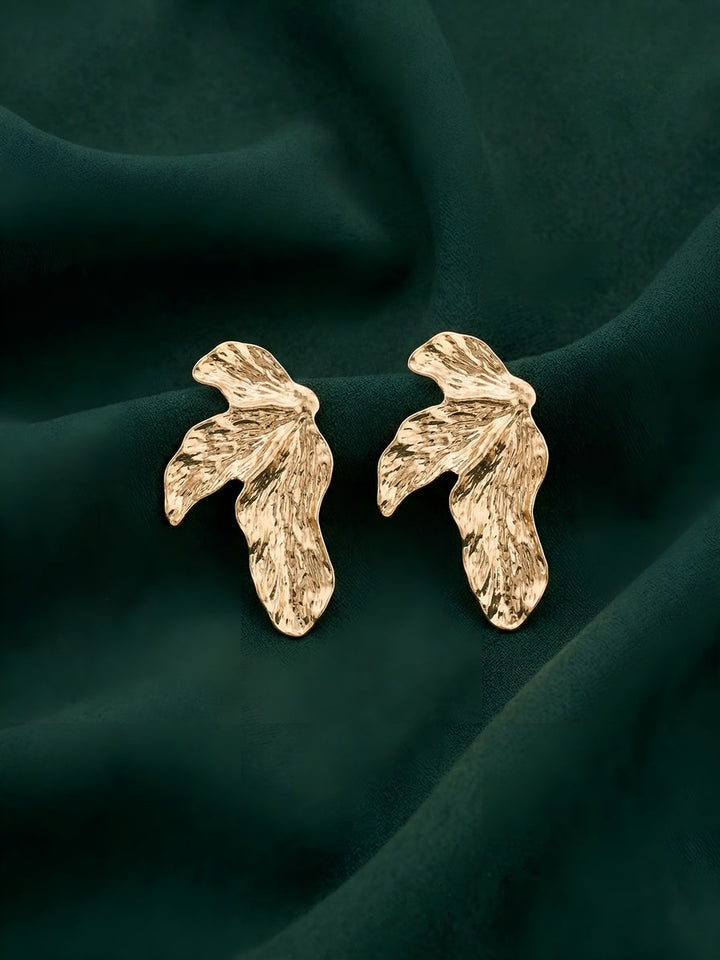 Gold Plated Contemporery Earrings