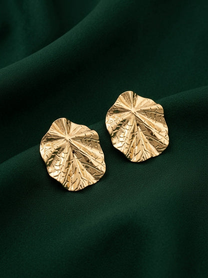Gold Plated Contemporery Earrings