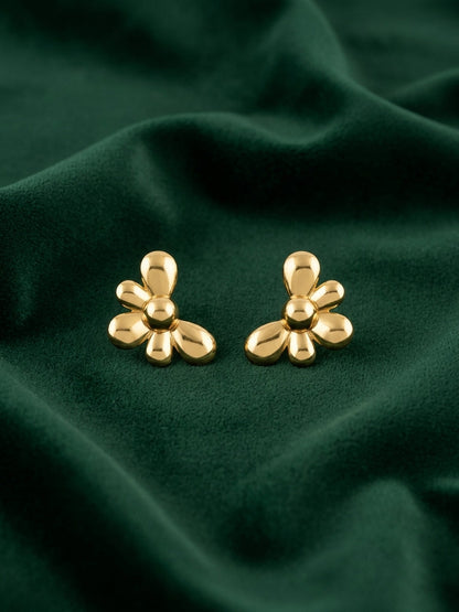 Gold Plated Contemporery Earrings
