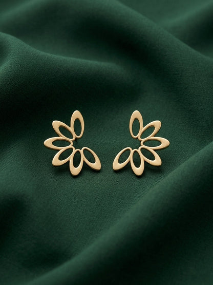 Gold Plated Contemporery Earrings